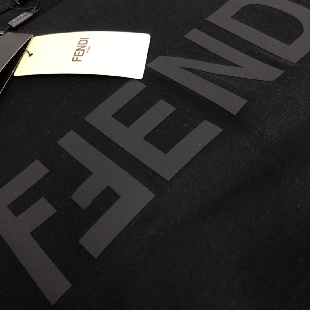 Replica Fendi - Logo-embroidered Cotton-jersey T-shirt