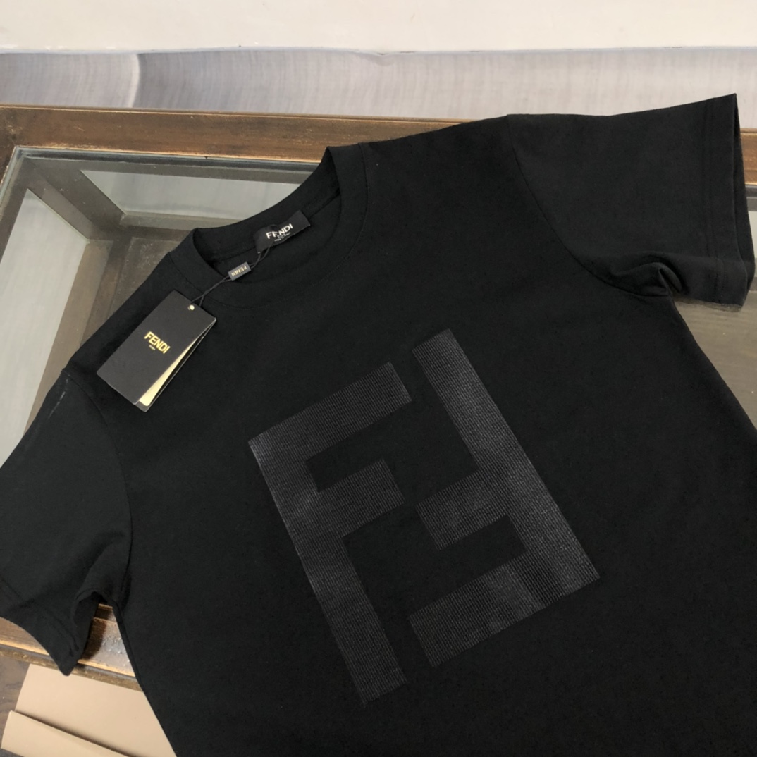 Replica Givenchy Kids - tufting logo embroidered T-shirt