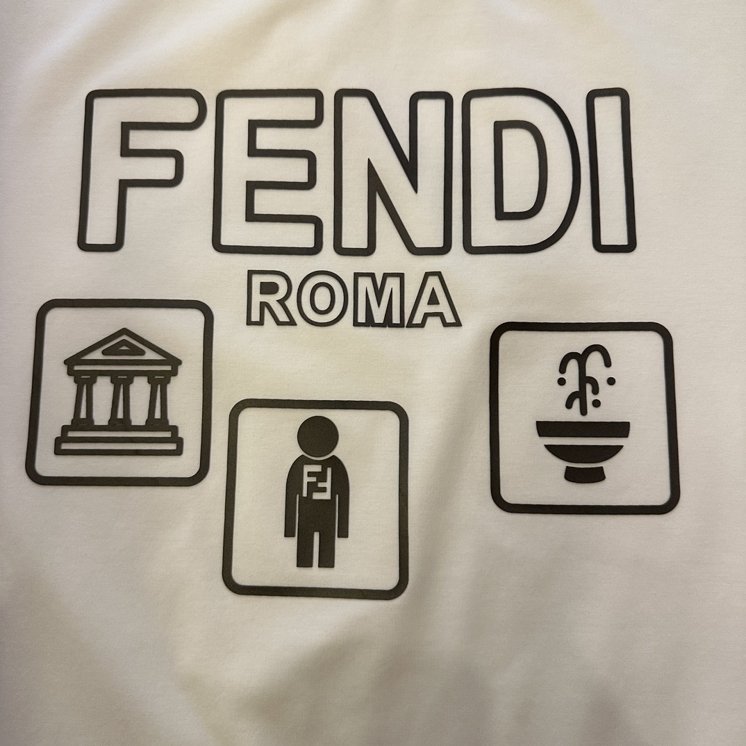 Replica Funny Fendi Parody T-Shirt Women's Tee
