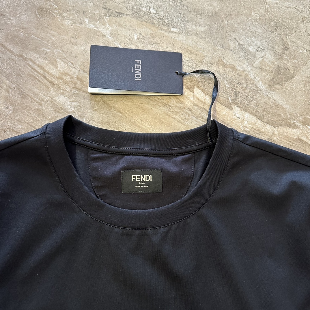 Replica FENDI T-shirt 46 Cotton black