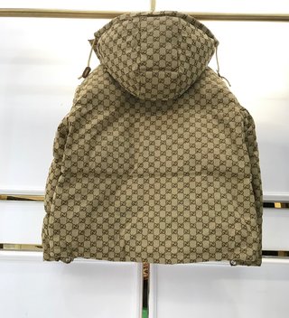 Replica Gucci & The North Face Down Jacket in Brown