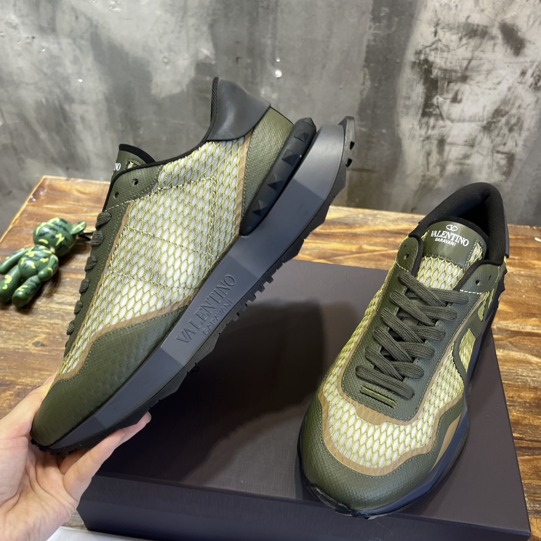 Replica Valentino Garavani Khaki Netrunner Trainers