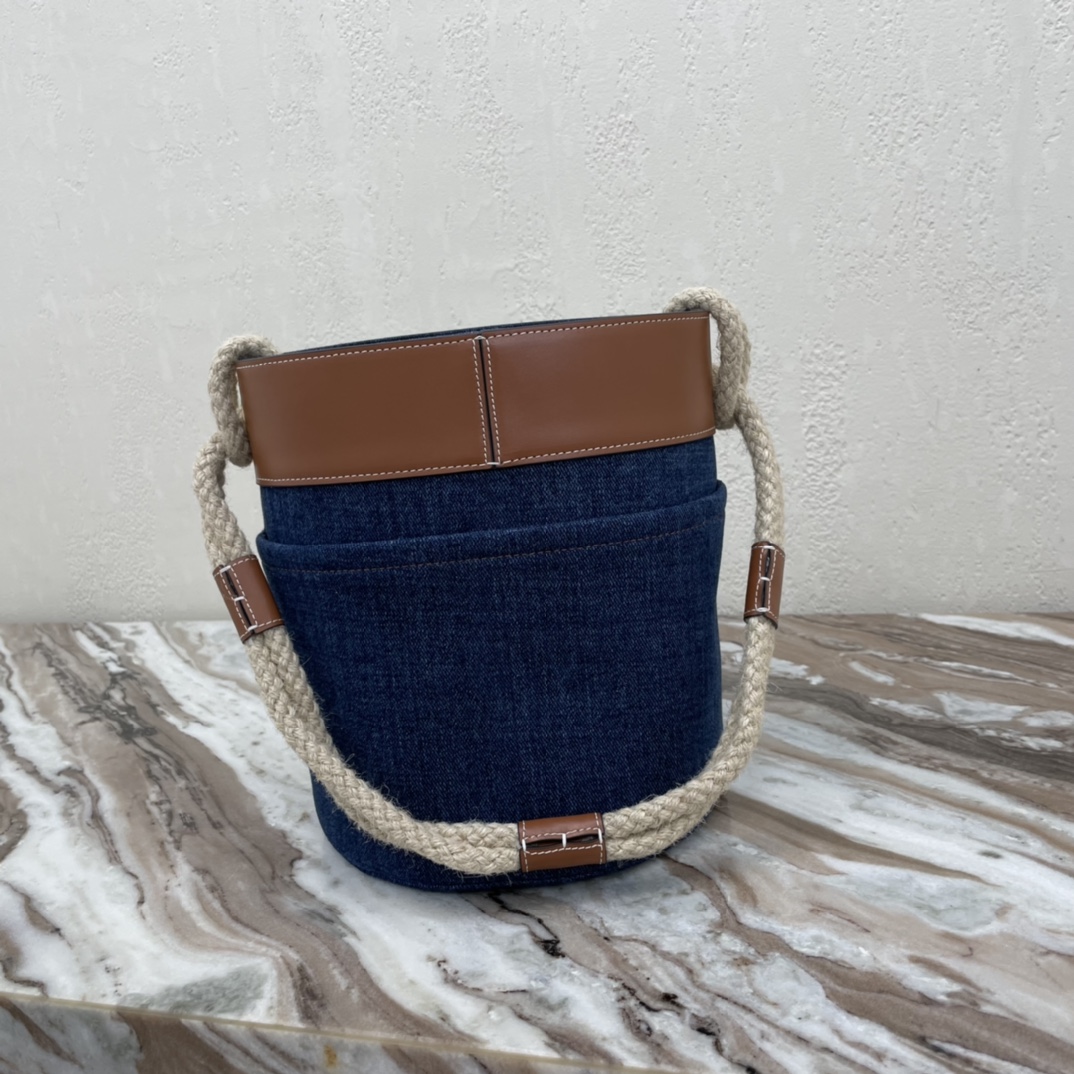 Replica Celine Bucket on Triomphe Canvas And Calfskin