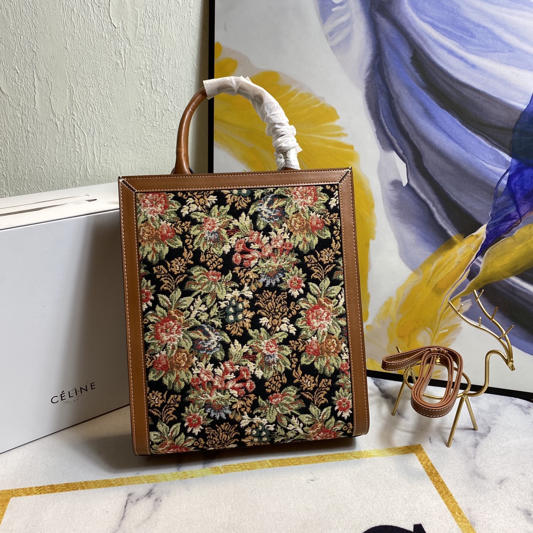 Replica Celine Vertical printed canvas Handbags