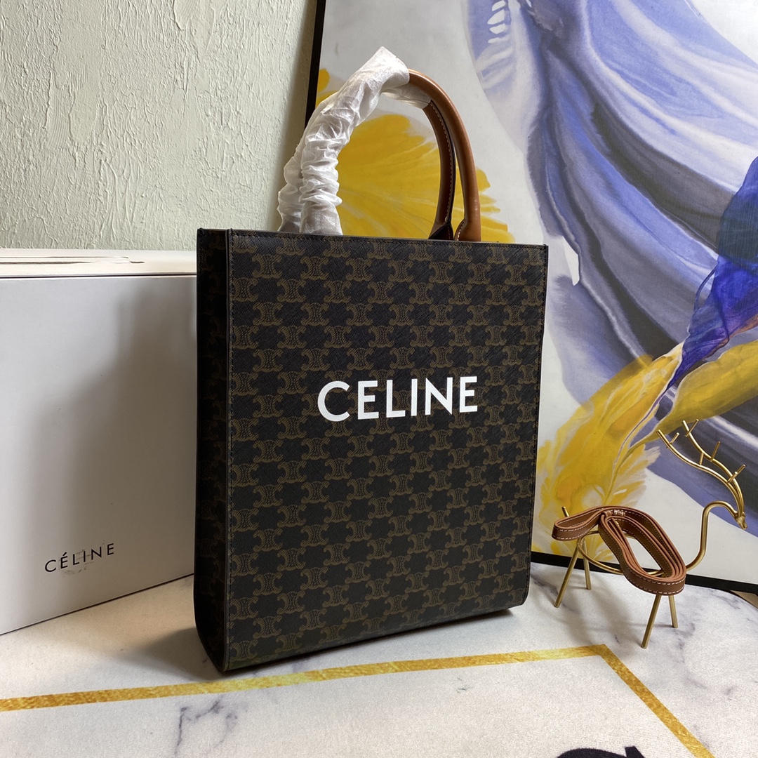 Replica Celine Vertical printed canvas Handbags