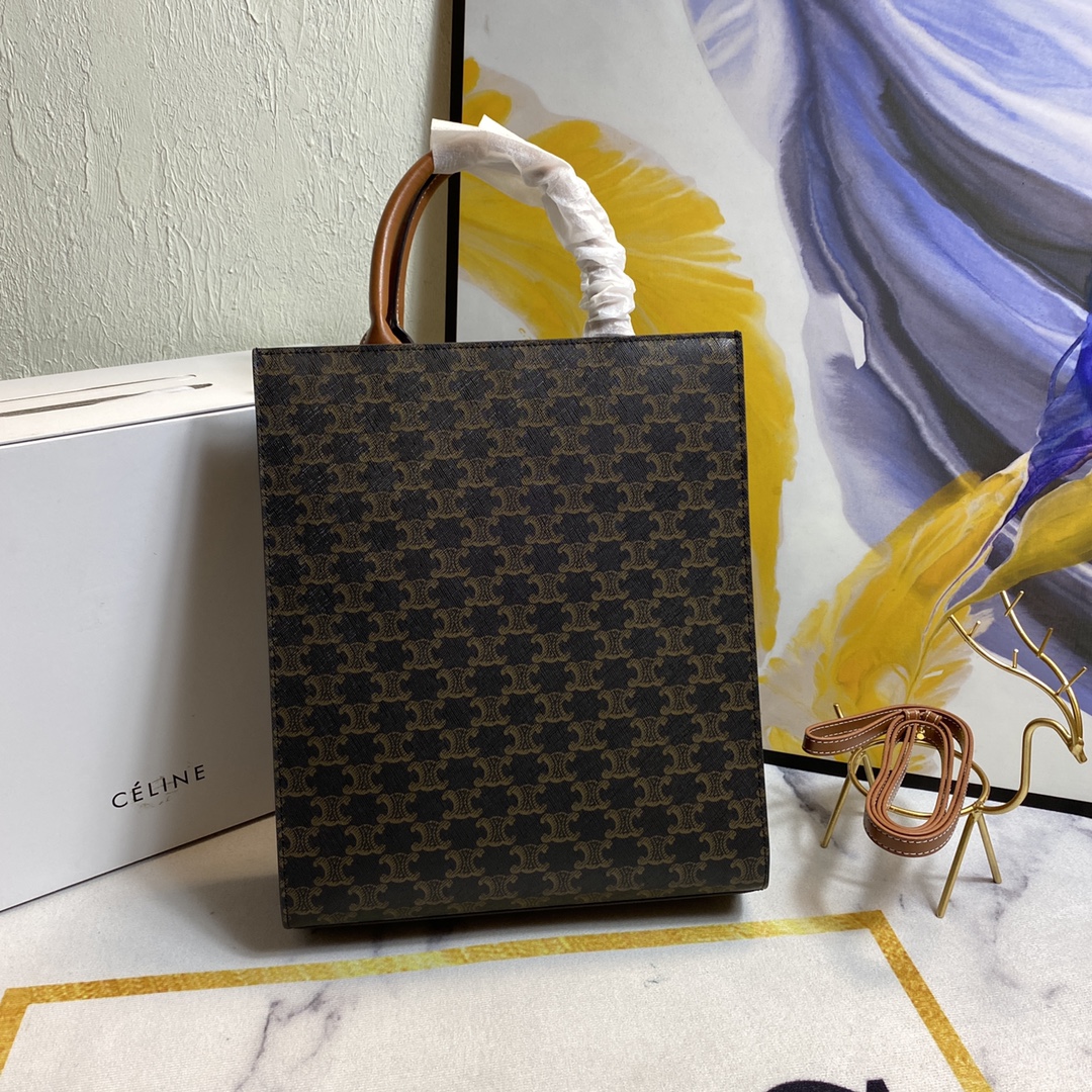 Replica Celine Vertical printed canvas Handbags