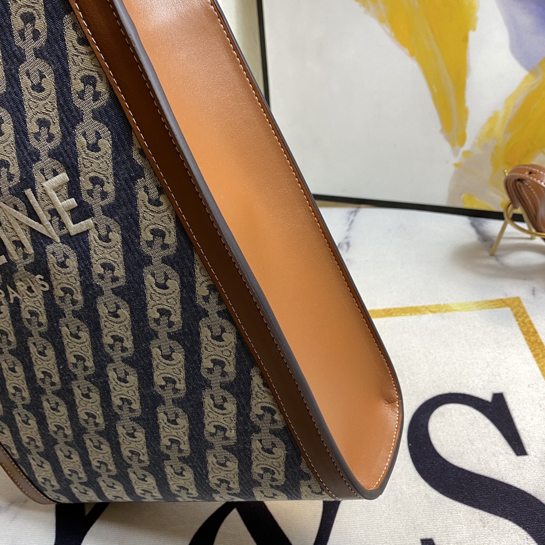 Replica Celine Vertical printed canvas Handbags