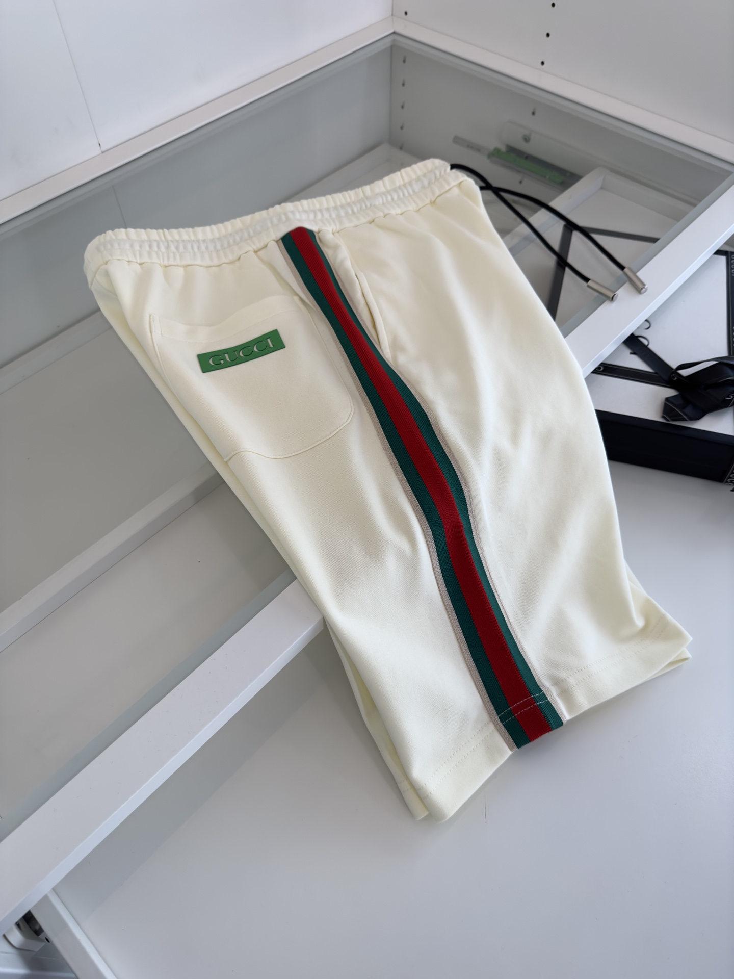 Replica Gucci  Stripe Detail Track Shorts