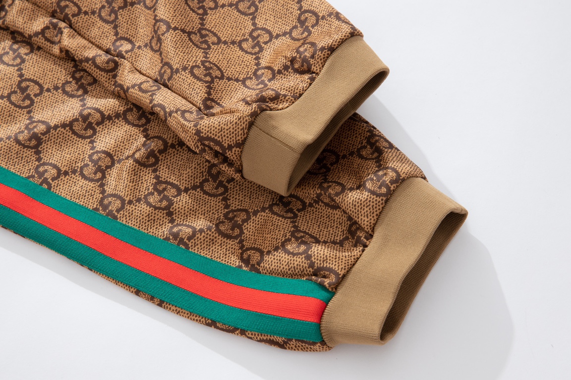 Replica Gucci Brown Jersey Side Strip