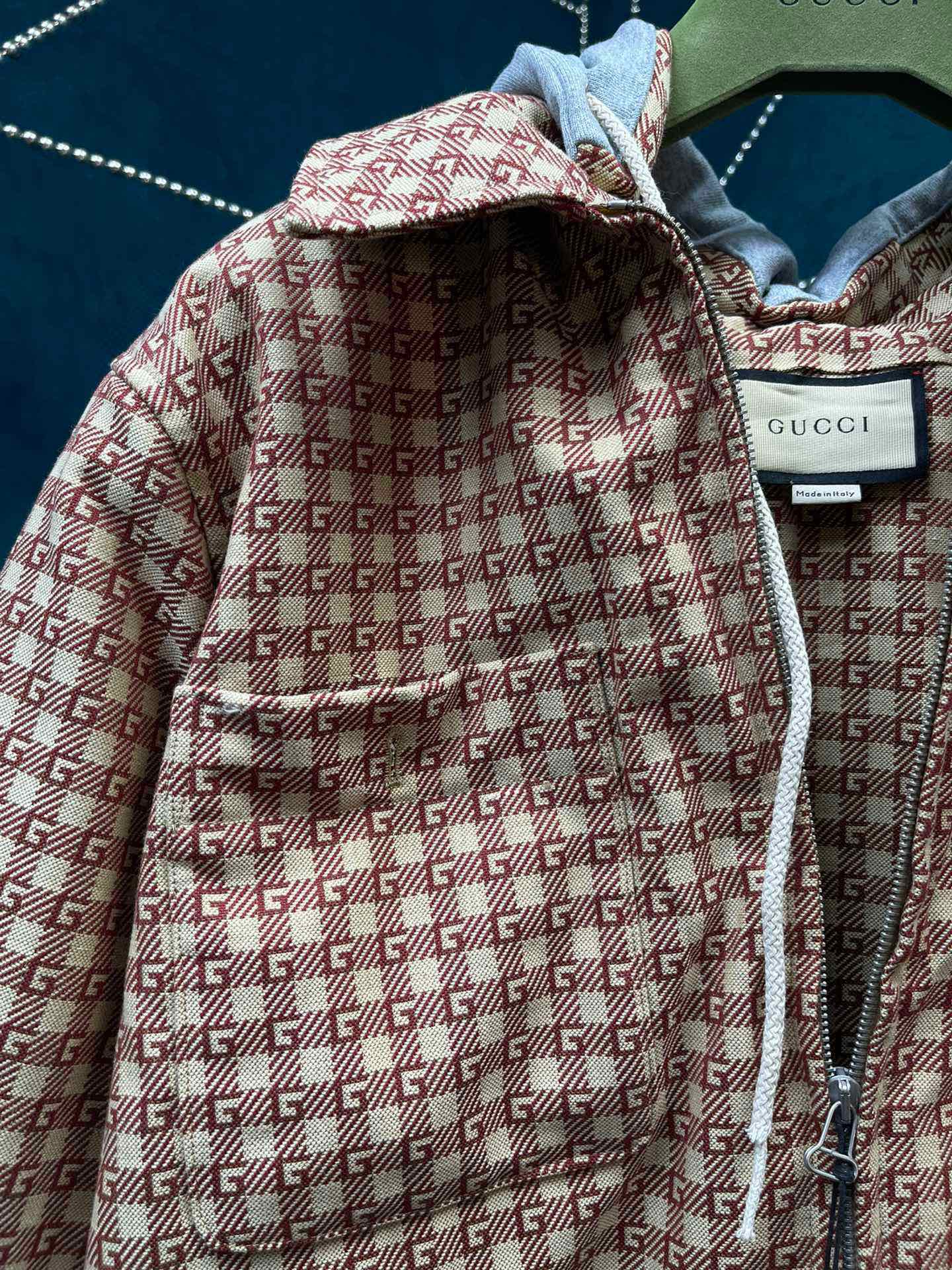 Replica GUCCI SQUARE G COTTON PADDED JACKET