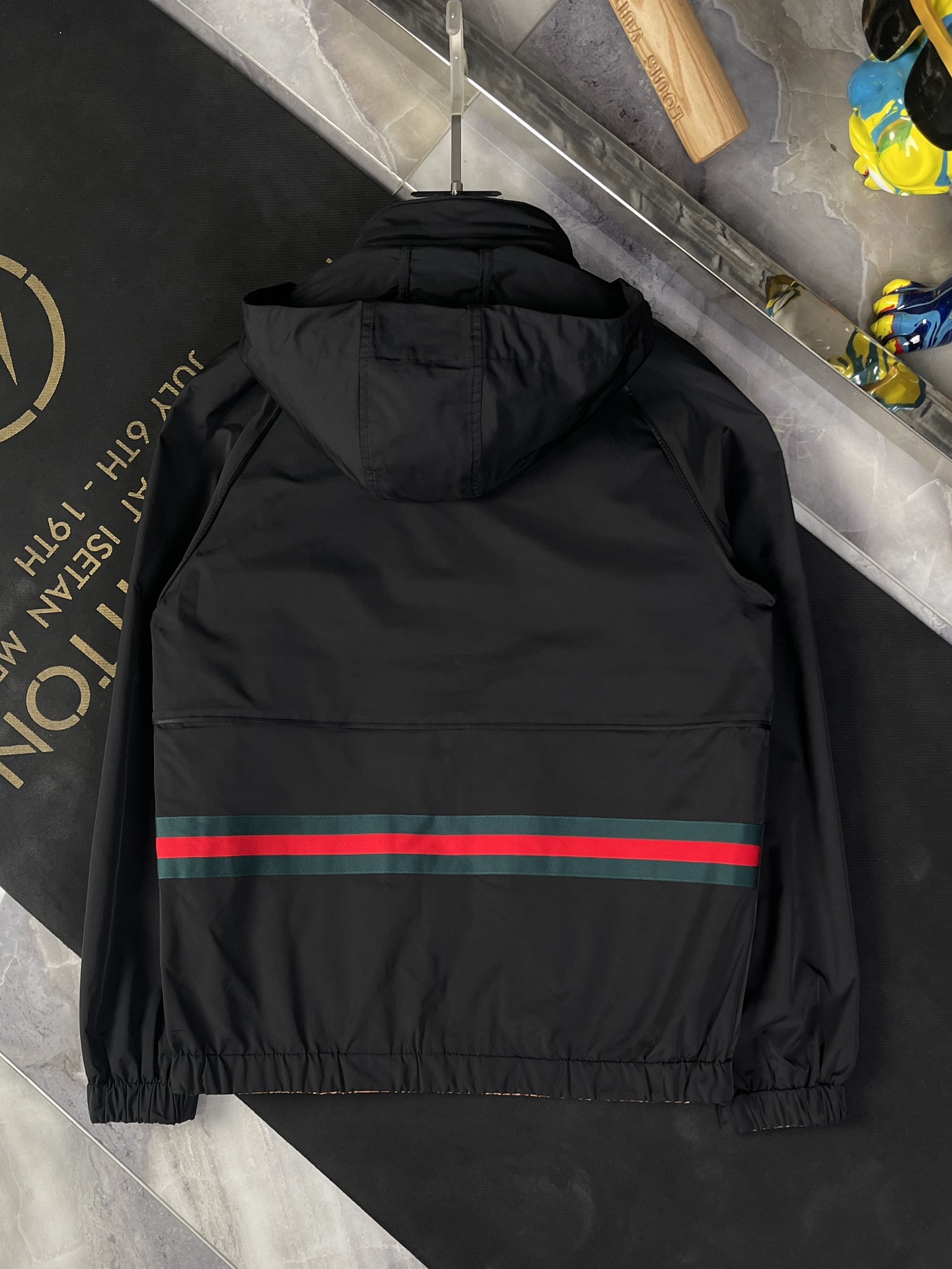 Replica Gucci BLACK Reversible jacket