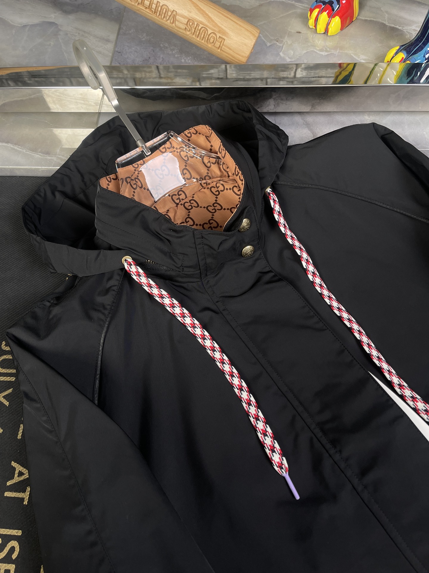 Replica Gucci BLACK Reversible jacket