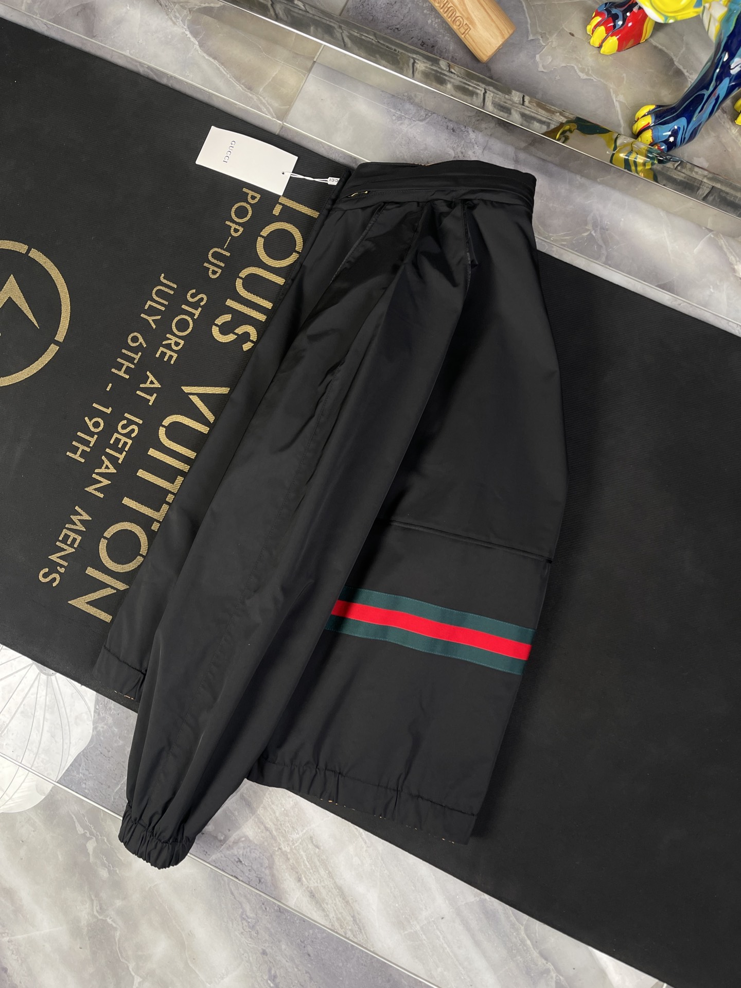 Replica Gucci BLACK Reversible jacket