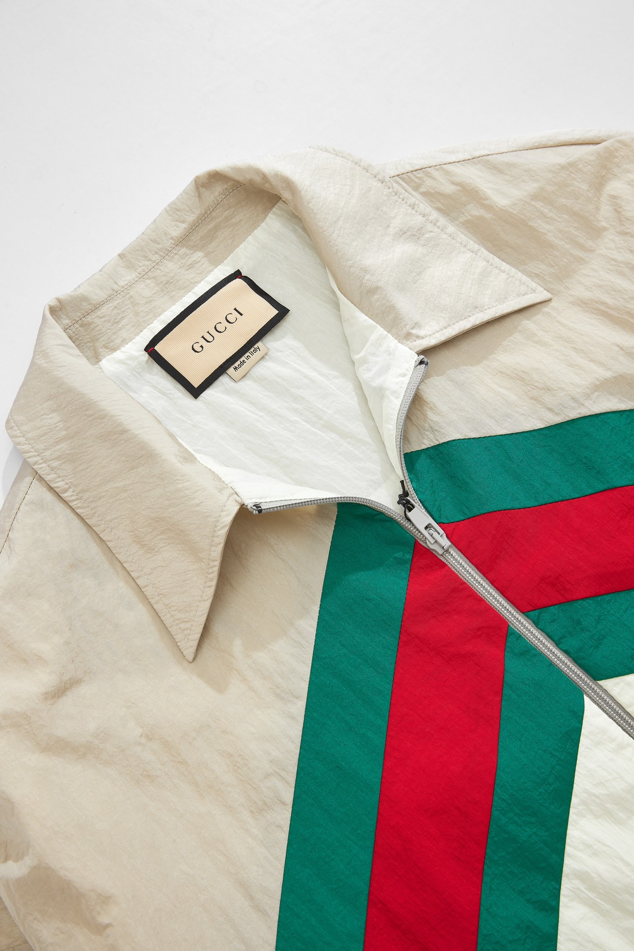 Replica Gucci Technical Nylon Jacket in White