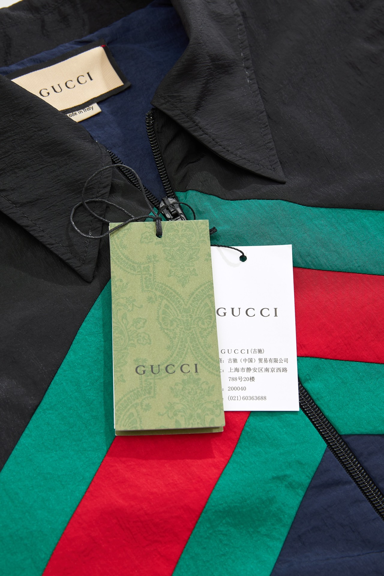 Replica Jacket Gucci Black size S International in Synthetic