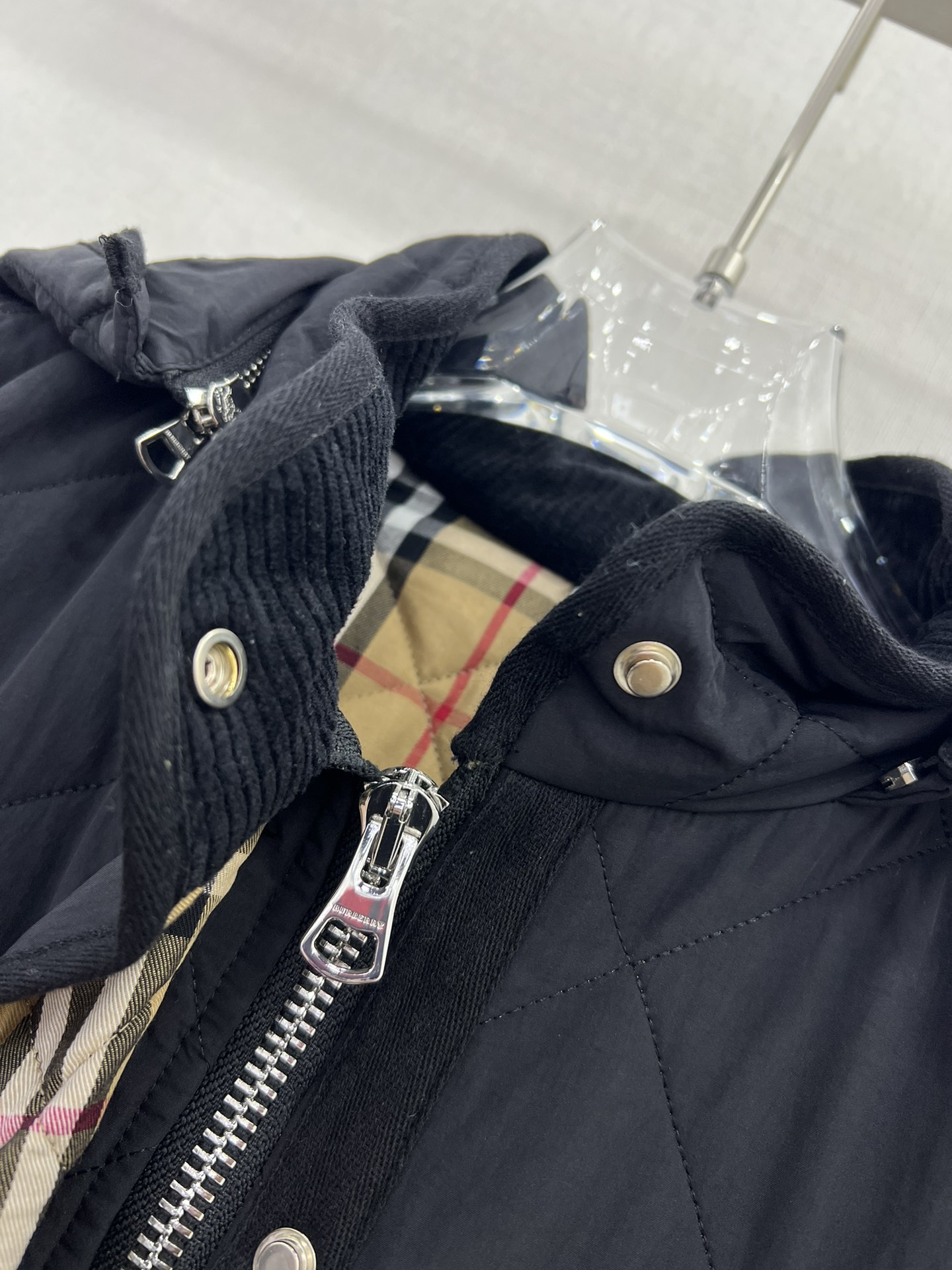 Replica Burberry Diamond Quilted Nylon Jacket