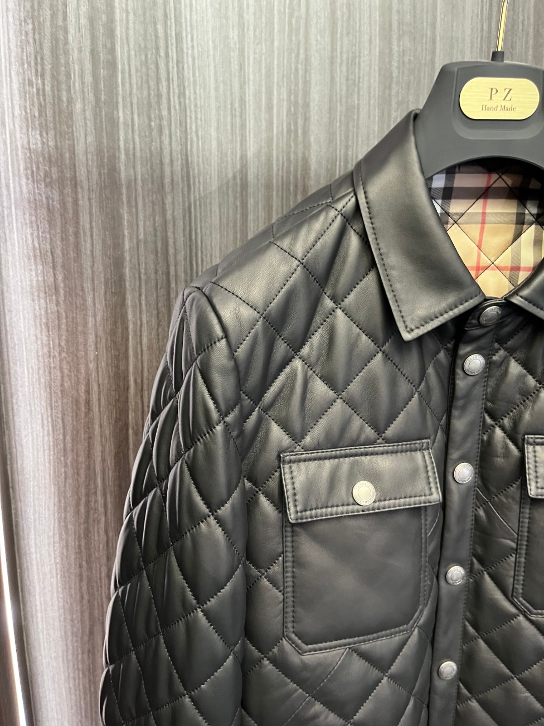 Replica Burberry Felton Bomber Jacket in black Men