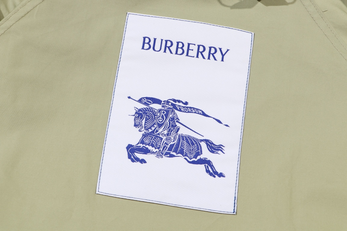 Replica BURBERRY Cotton Gabardine Jacket Beige