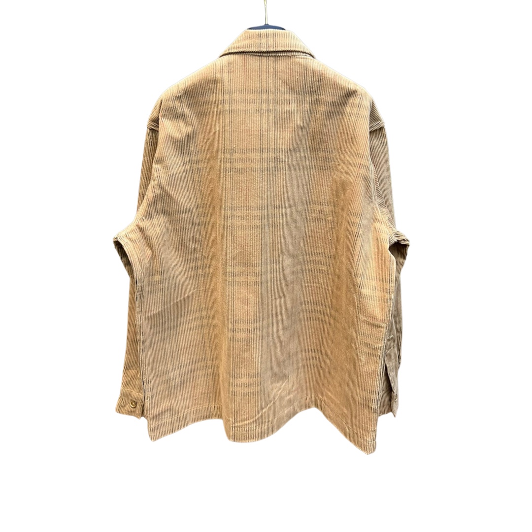 Replica Burberry Partel Corduroy Check Overshirt in Natural for Men