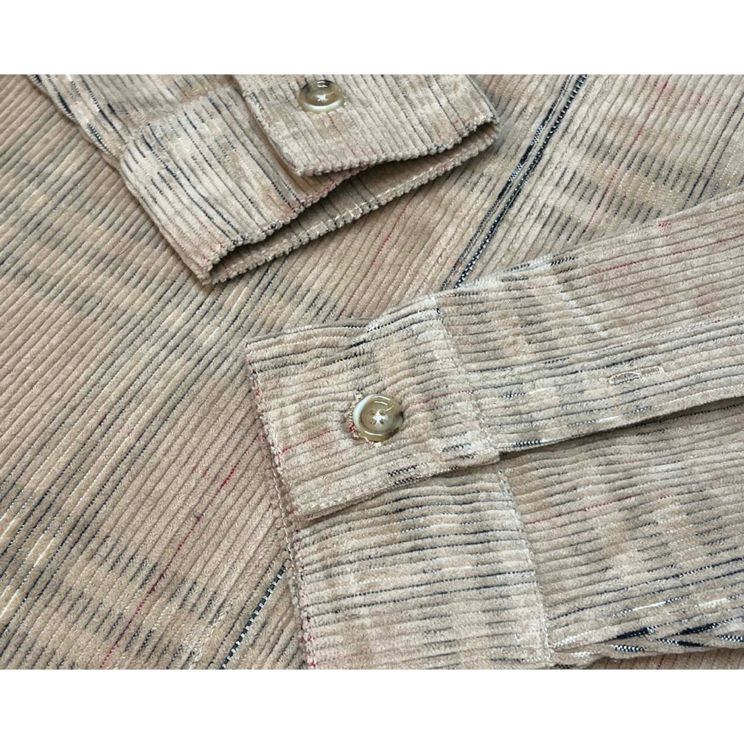 Replica Burberry Partel Corduroy Check Overshirt in Natural for Men