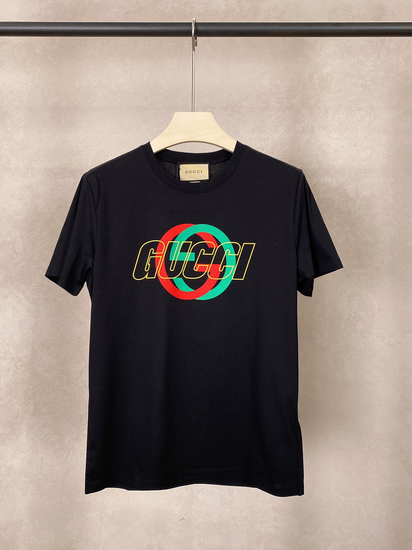 Replica GUCCI Cotton Jersey Printed T-shirt, Size S, White, Ready-to-wear