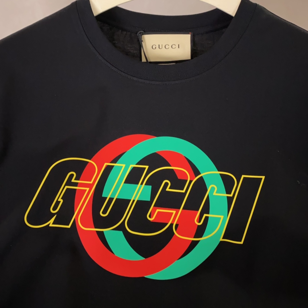 Replica GUCCI Cotton Jersey Printed T-shirt, Size S, White, Ready-to-wear