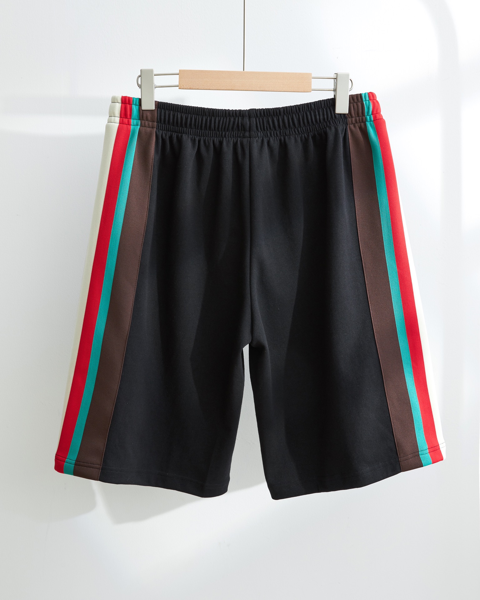 Replica GUCCI  red green ribbon black casual shorts