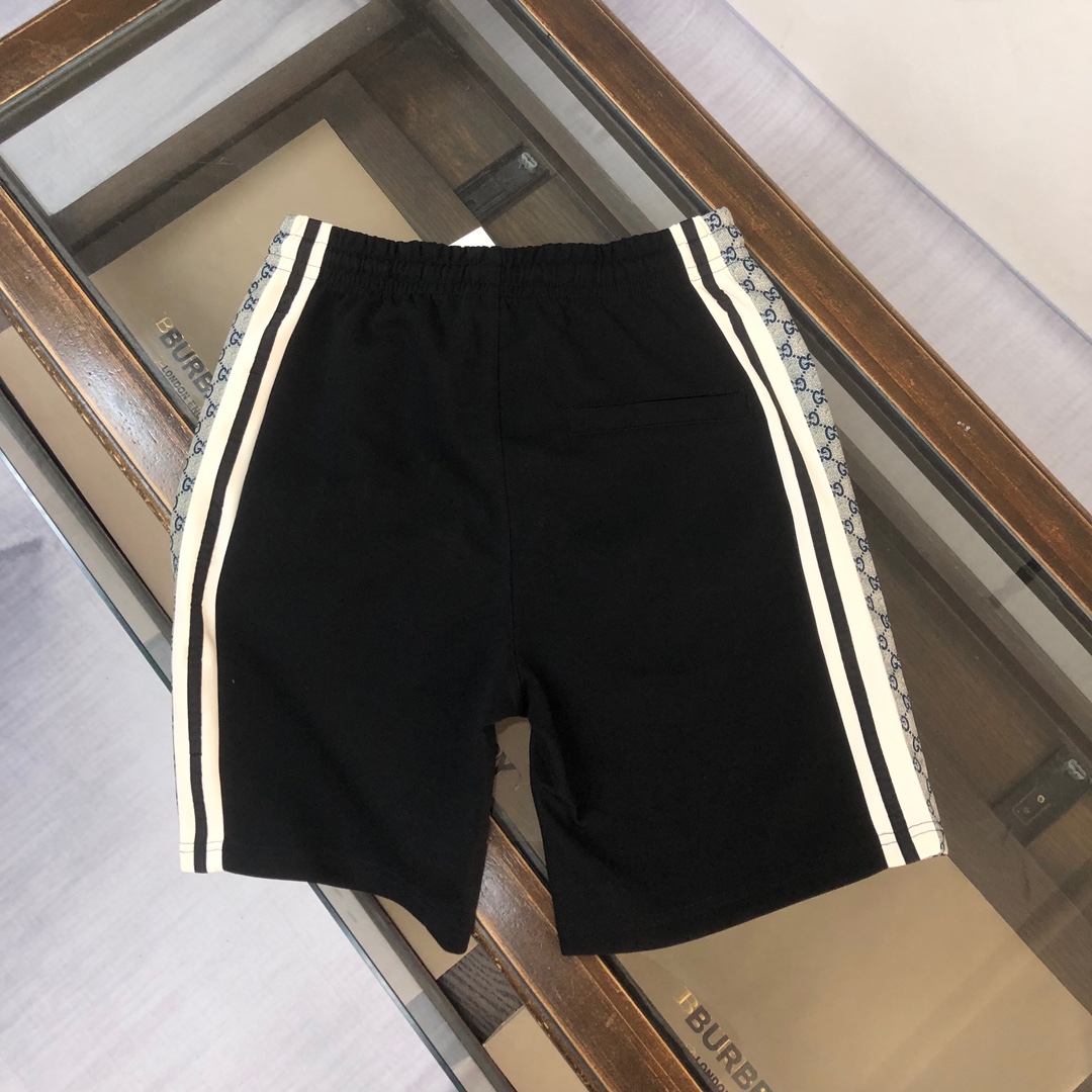 Replica Gucci pants hem jacquard ribbon patchwork shorts