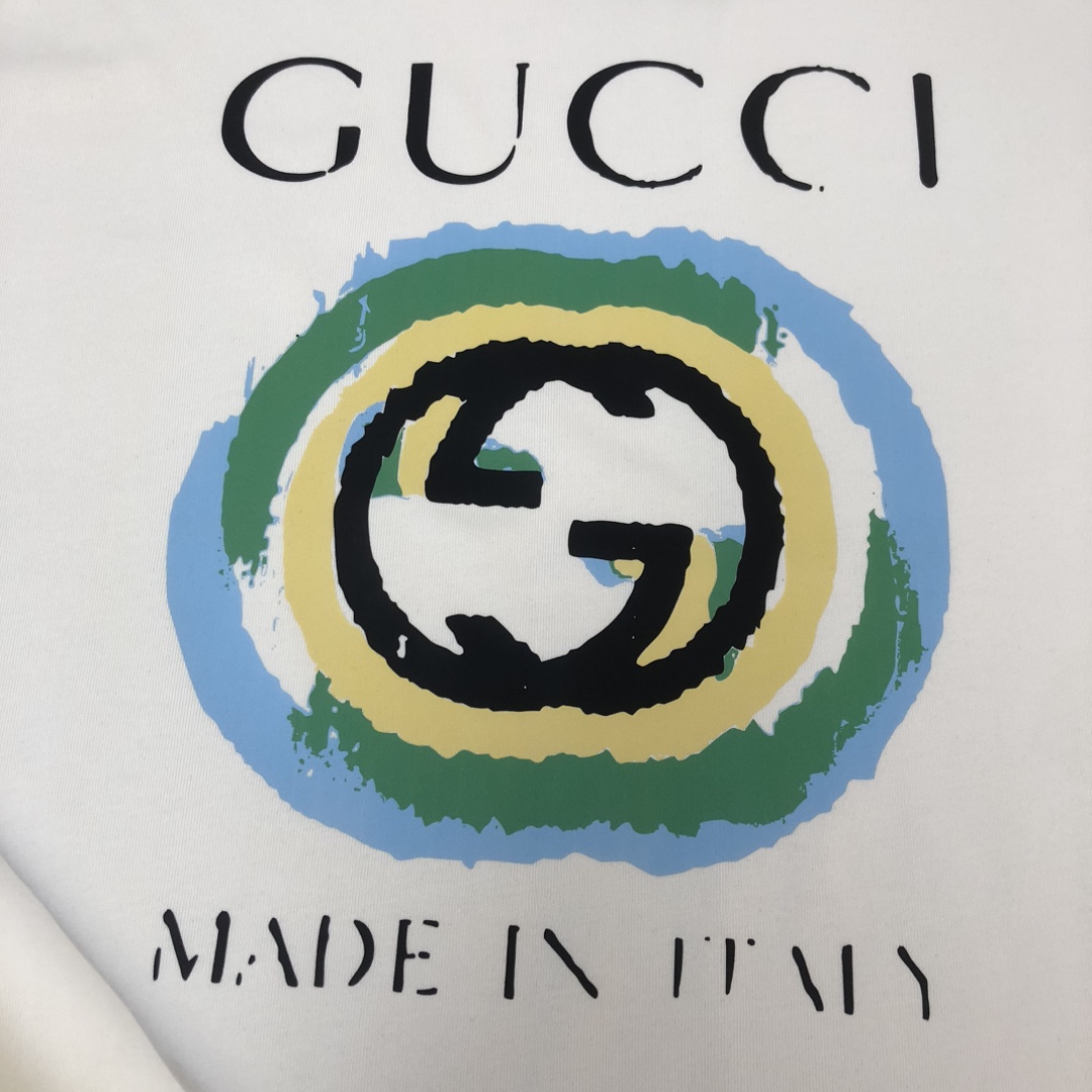 Replica Gucci T-shirt Cream Ivory Interlocking GG