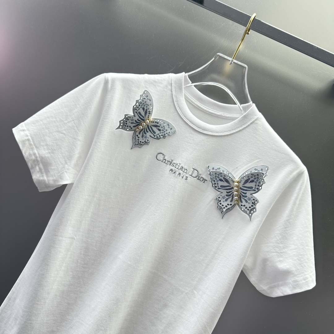 Replica Dior butterfly short sleeve Tshirt