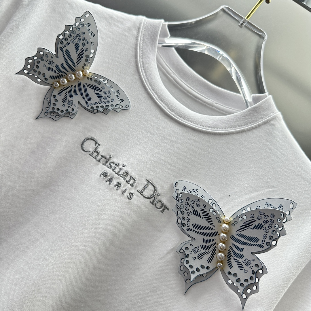 Replica Dior butterfly short sleeve Tshirt