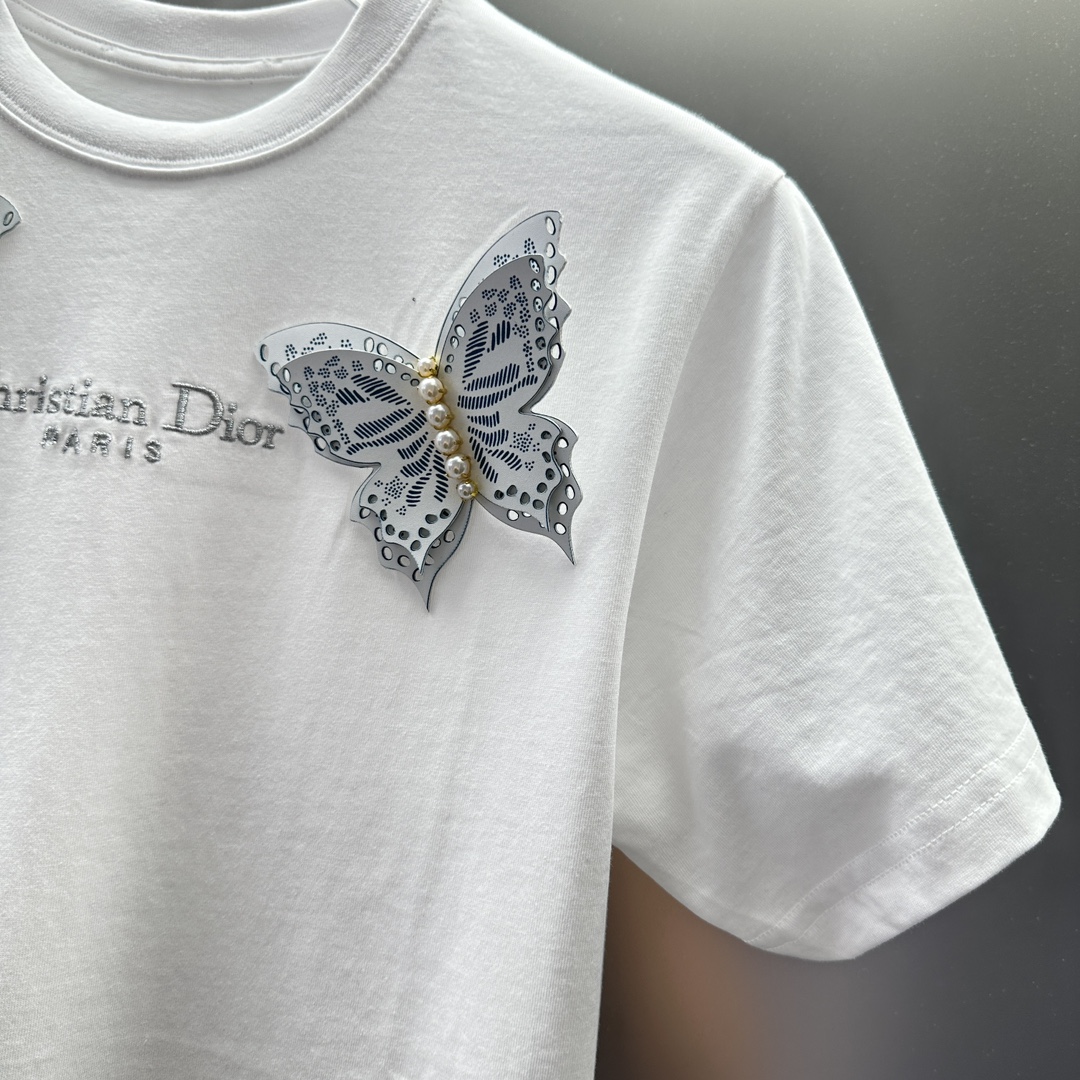 Replica Dior butterfly short sleeve Tshirt