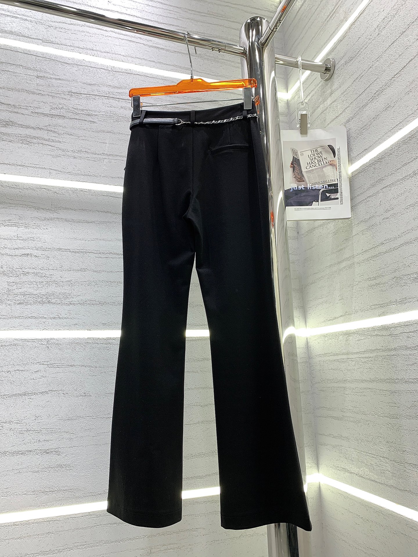 Replica CHANEL Pocket embroidered micro-cropped pants