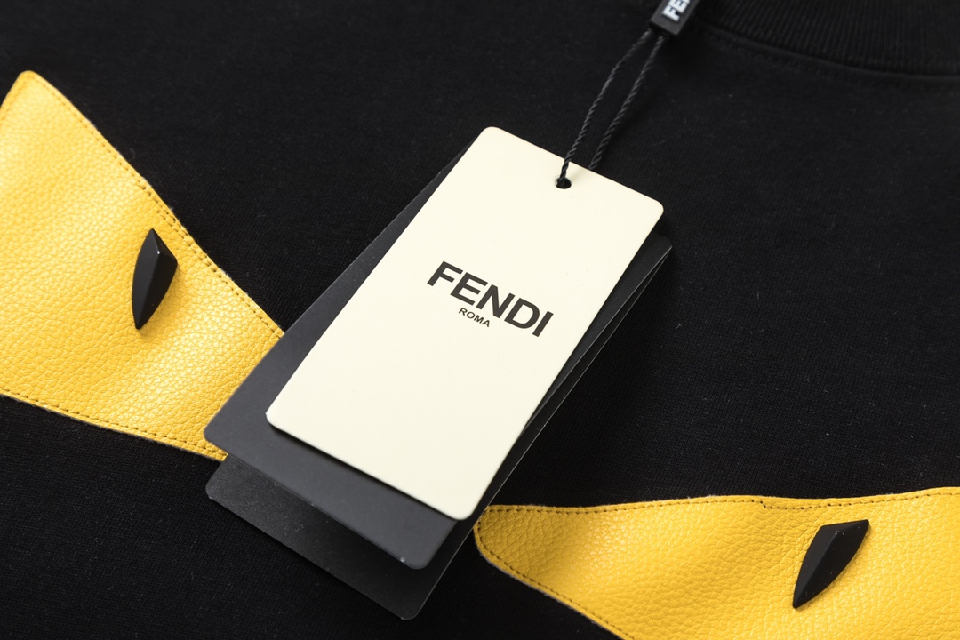 Replica Fendi Shirts | Mens Black And Yellow Fendi T-Shirt | Color: Black/Yellow | Size: 56 | Cam_1127's Closet