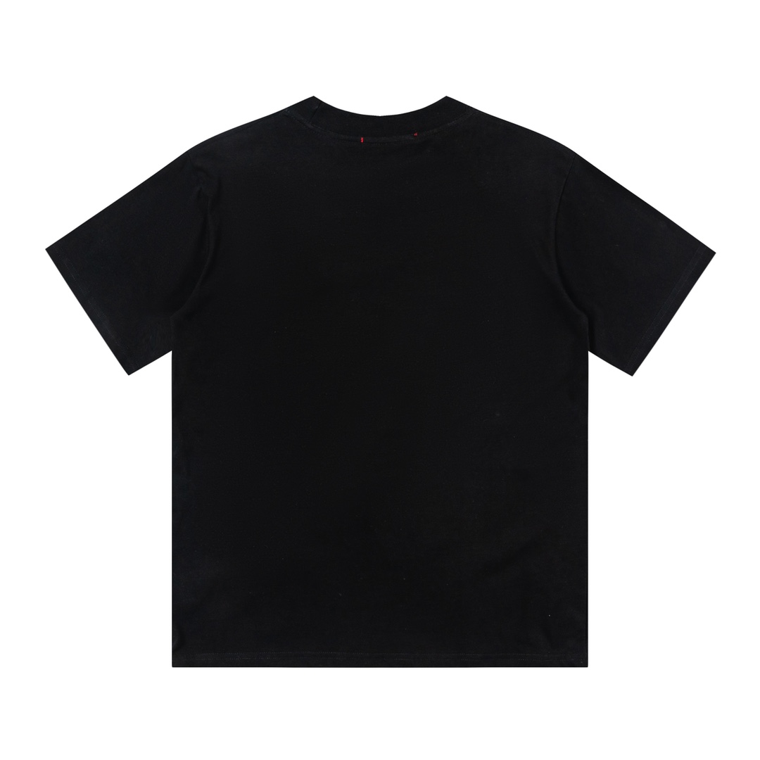 Replica Fendi new glasses color printed T-shirt short sleeve|black