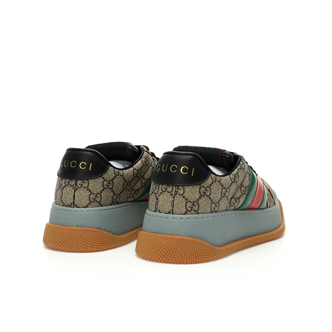 Replica Gucci Double Screener Sneakers in Blue for Men | Lyst