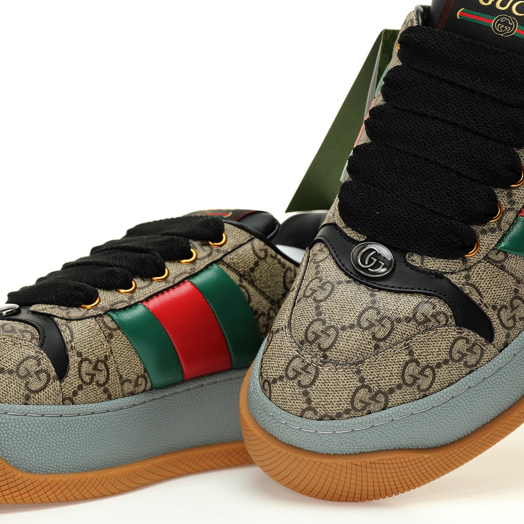 Replica Gucci Double Screener Sneakers in Blue for Men | Lyst
