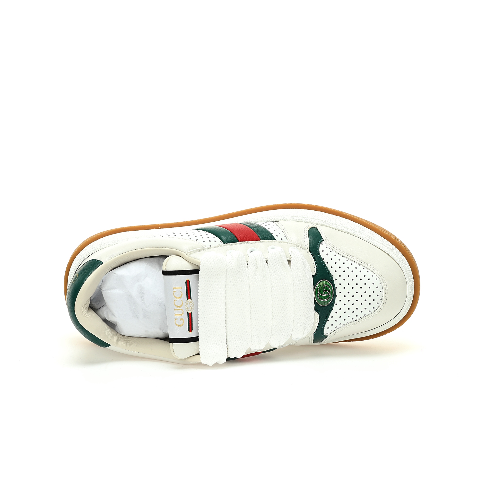 Replica GUCCI - White Screener Sneakers