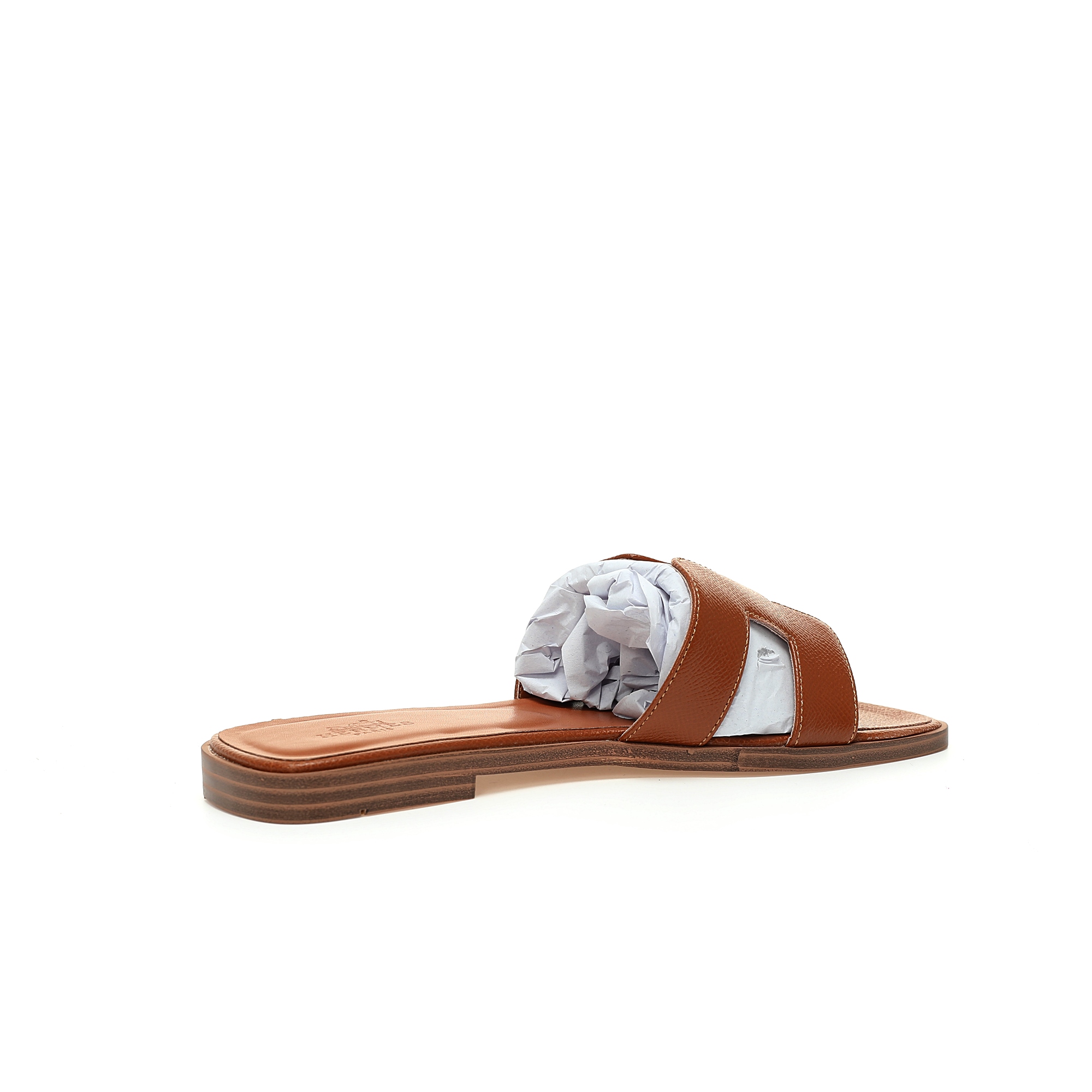 Replica Hermes Oran Sandal  Brown Alligator Shoe