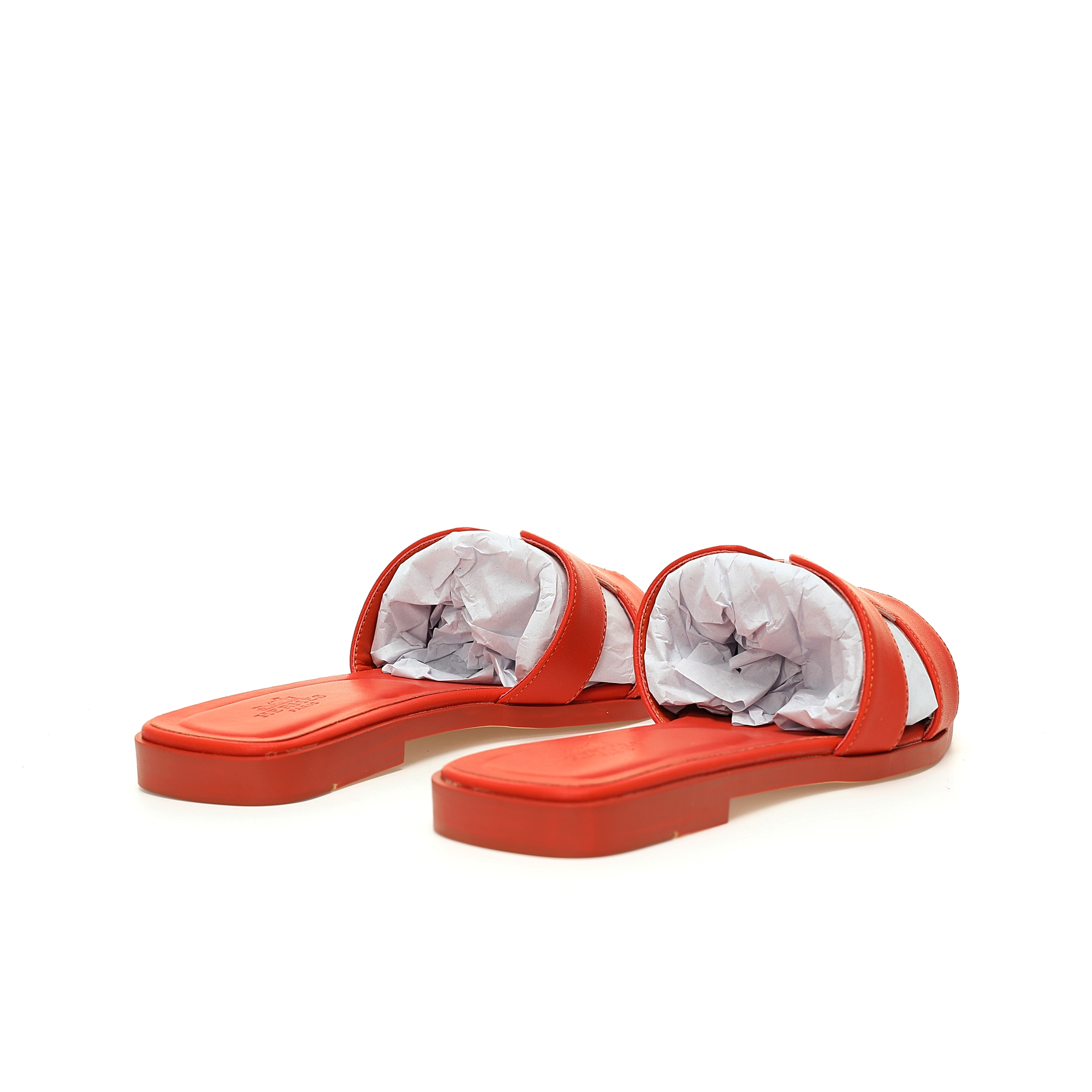 Replica Hermes Oran Sandal Orange Alligator Shoe