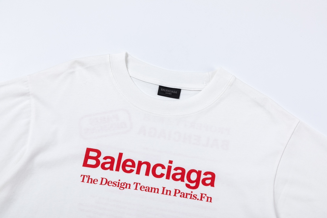 Replica Balenciaga BLCG fashion newspaper letter print short sleeve T-shirt