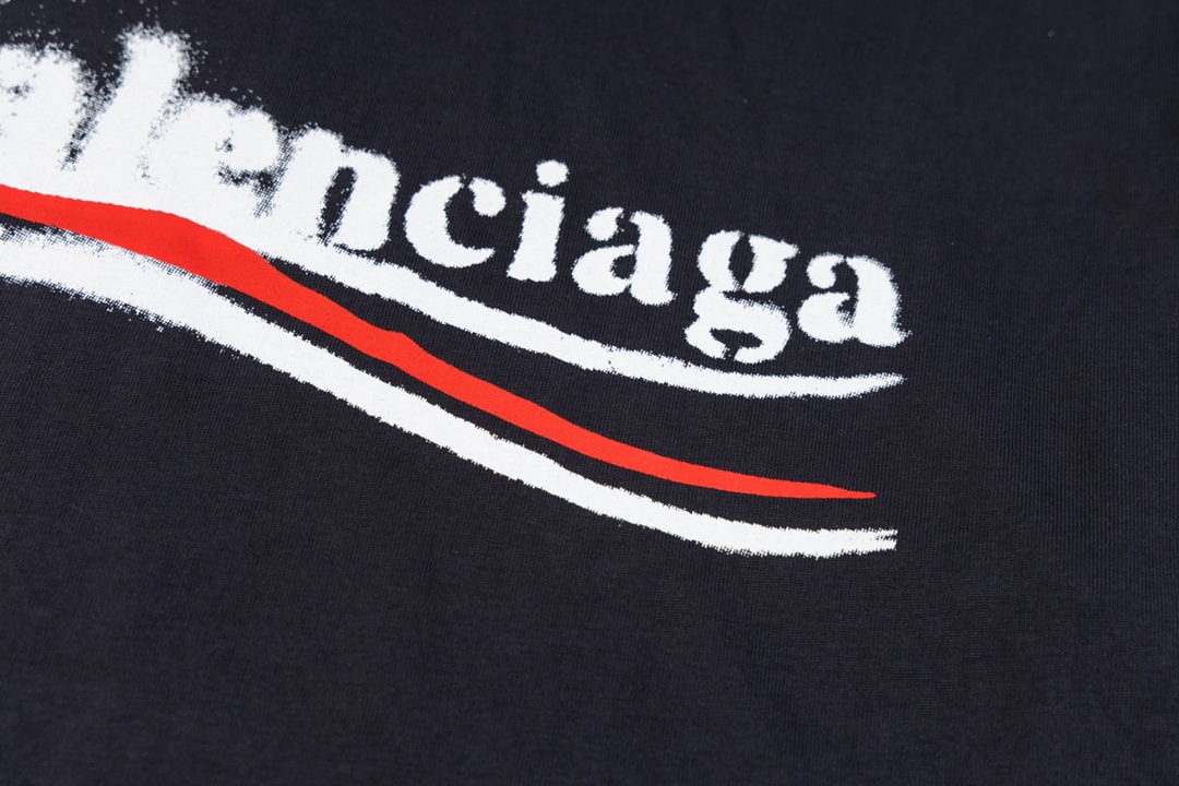 Replica Balenciaga Fuzzy Coke digital direct spray short sleeve T-shirt