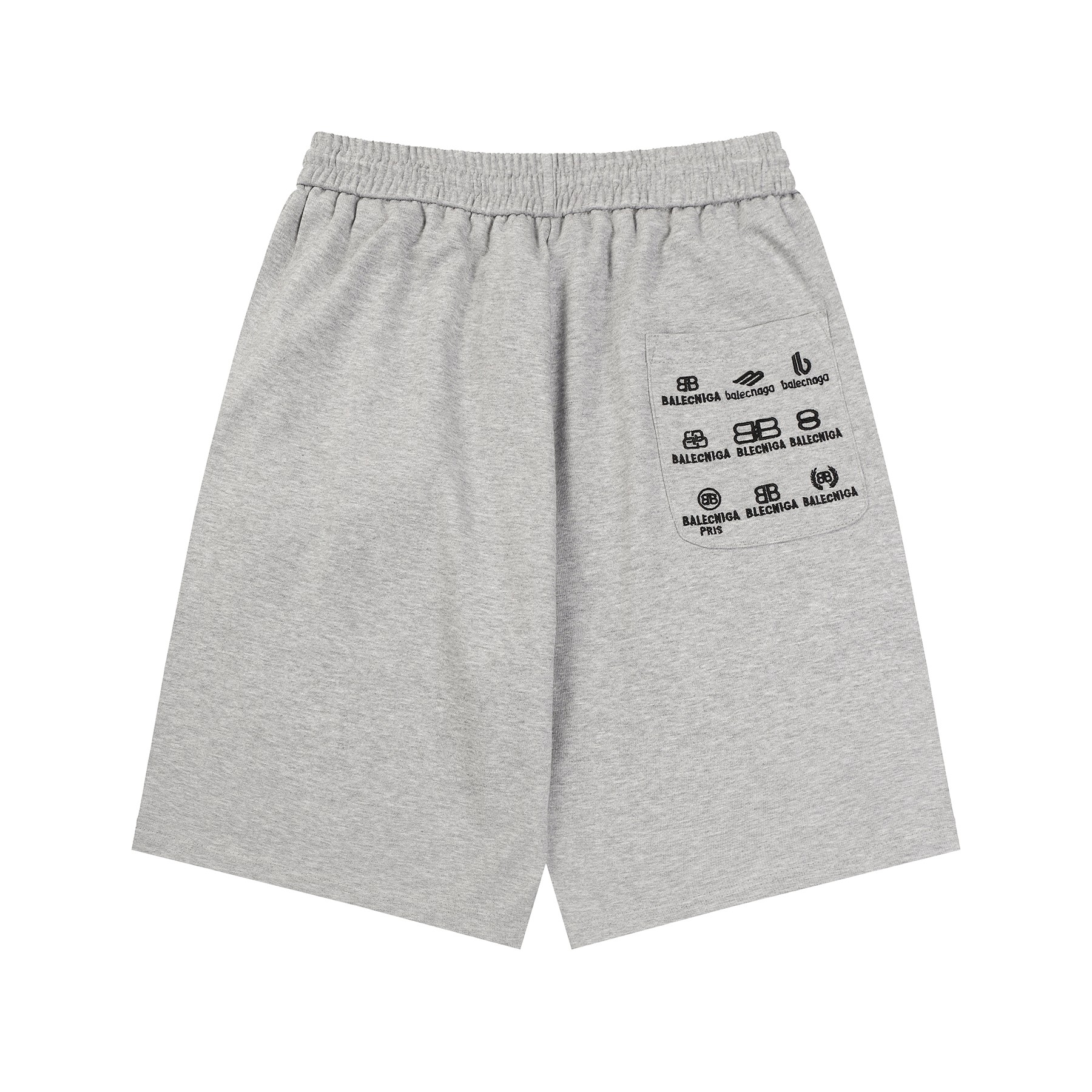 Replica Balenciaga printed shorts with front and back pockets Grey