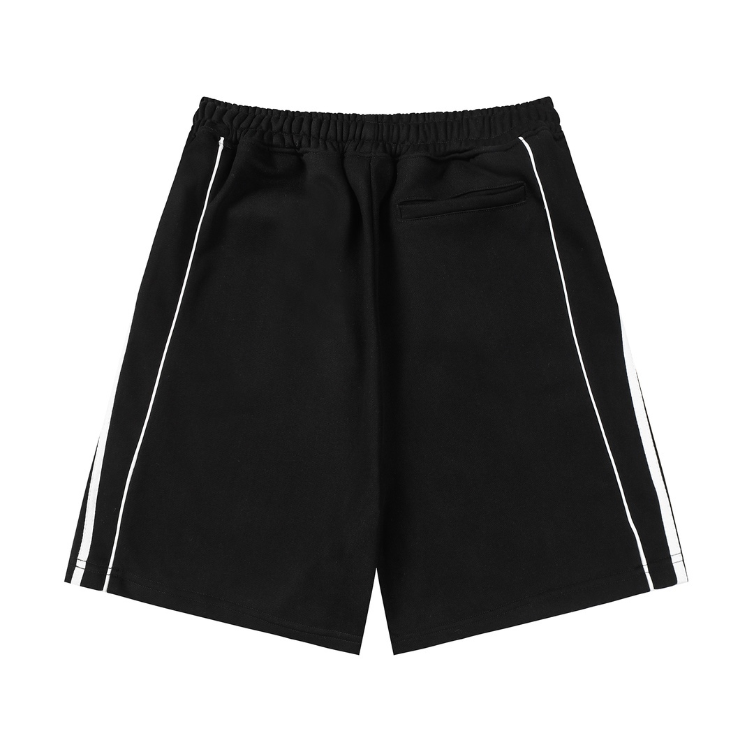 Replica Balenciaga embroidered quarter shorts Black