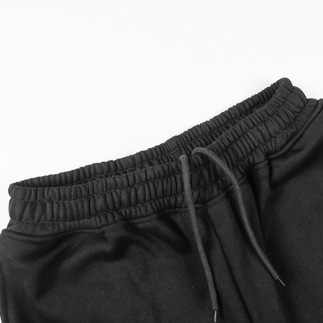 Replica Balenciaga embroidered quarter shorts Black