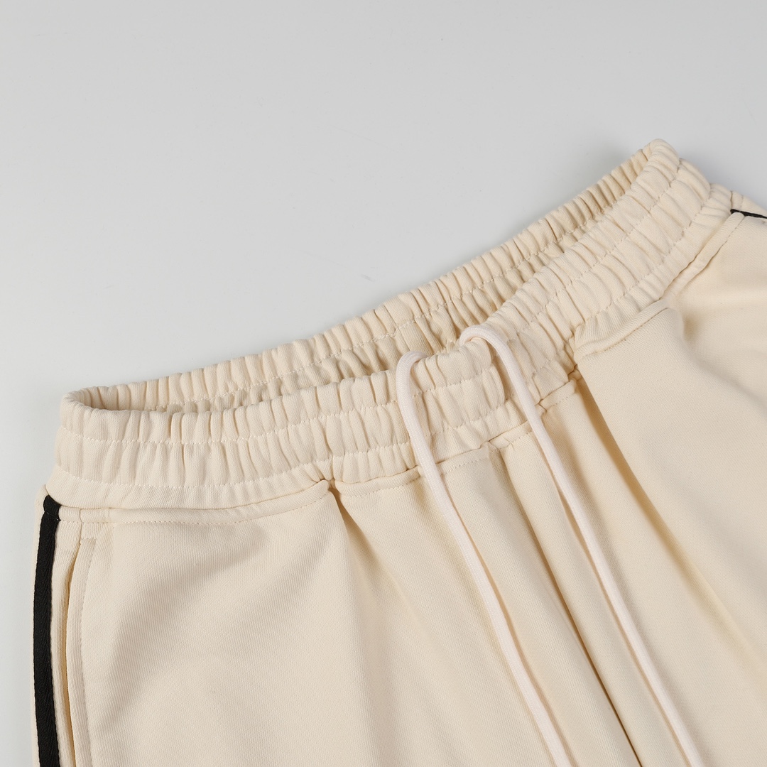 Replica Balenciaga embroidered quarter shorts Beige