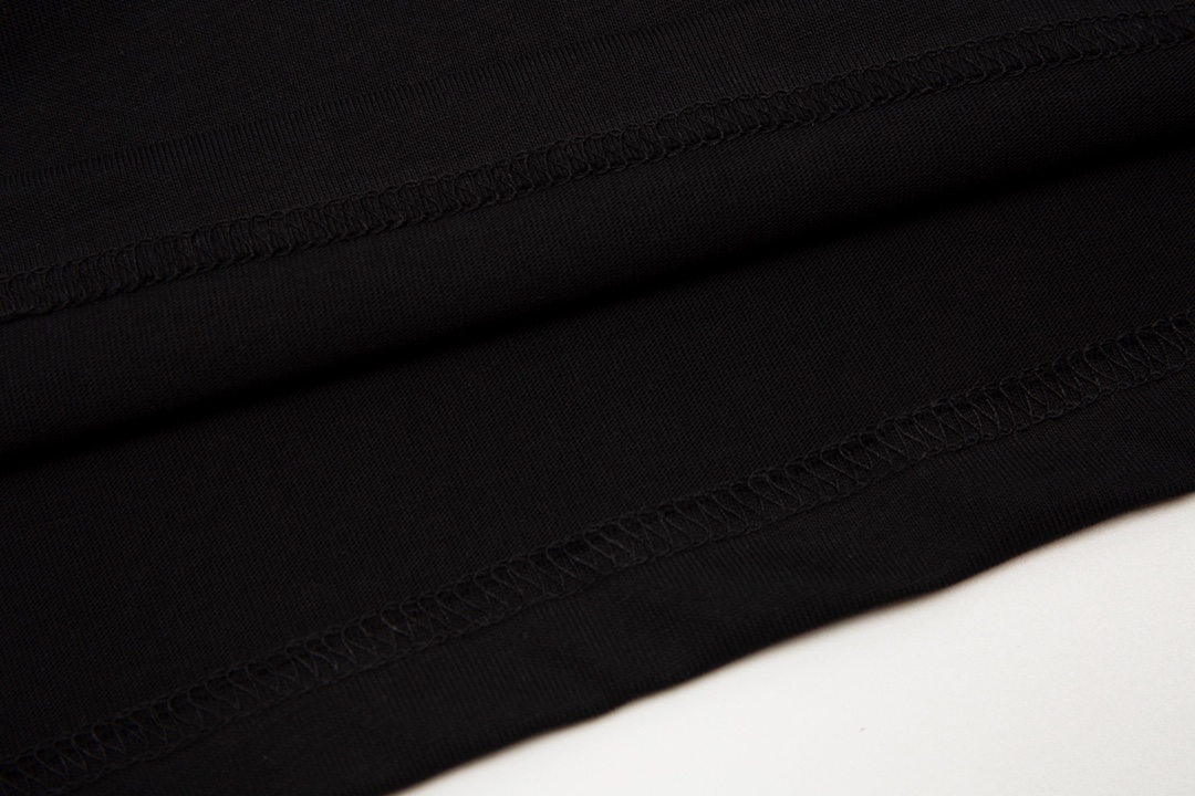 Replica Balenciaga 2024 SS Adidas Clover co-embroidered short-sleeved T-shirt  Black