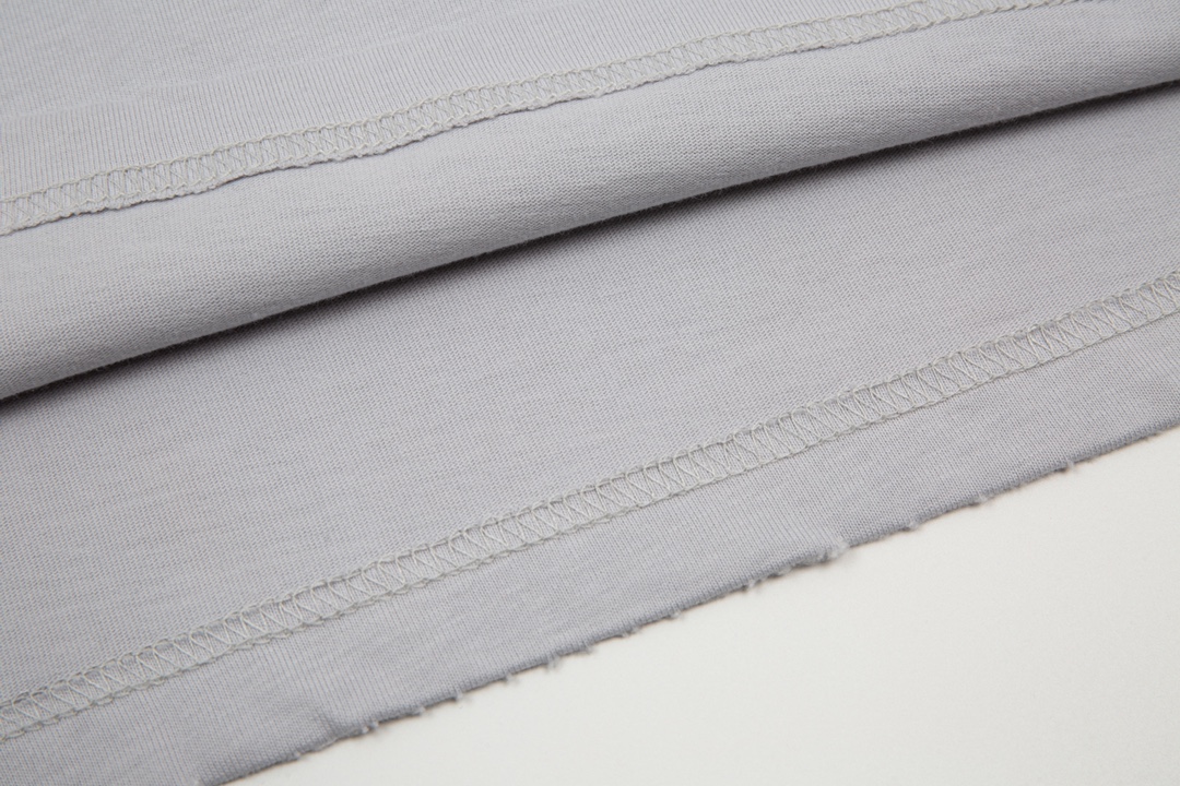 Replica Balenciaga 2024 SS inverted letter print short sleeve T-shirt Grey