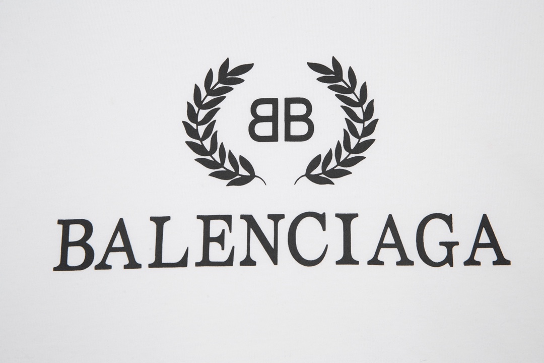 Replica BALENCIAGA WHEAT EAR SHORT SLEEVE WHITE T SHIRT