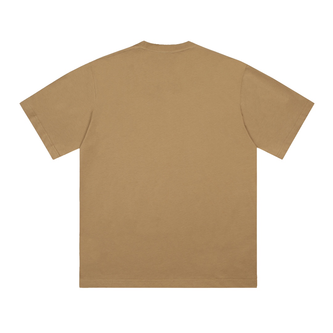 Replica BALENCIAGA Oversized Logo Print Cotton Jersey T-Shirt Men Brown